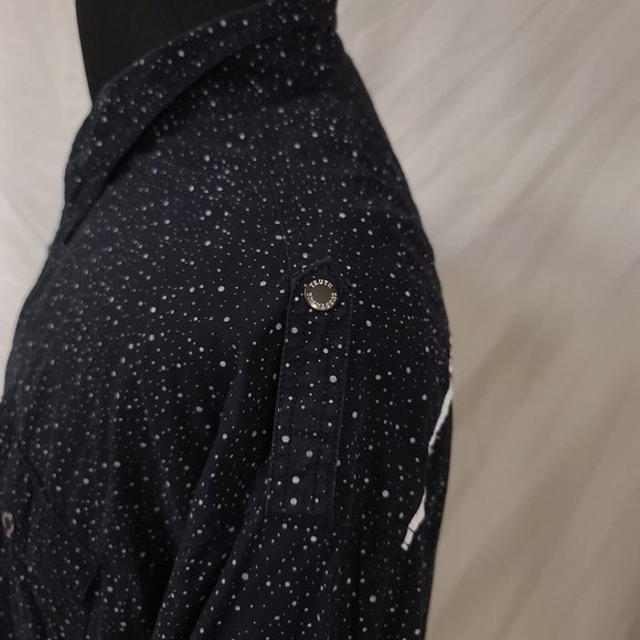 Truth Substance Common Sense Mens 4X Black Polka Dot Short Sleeve Shirt - Picture 7 of 12